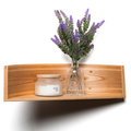 Floating wall shelf wooden half circle functional and stylish design