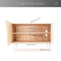 Unique buffet cabinet with storage dimensions
