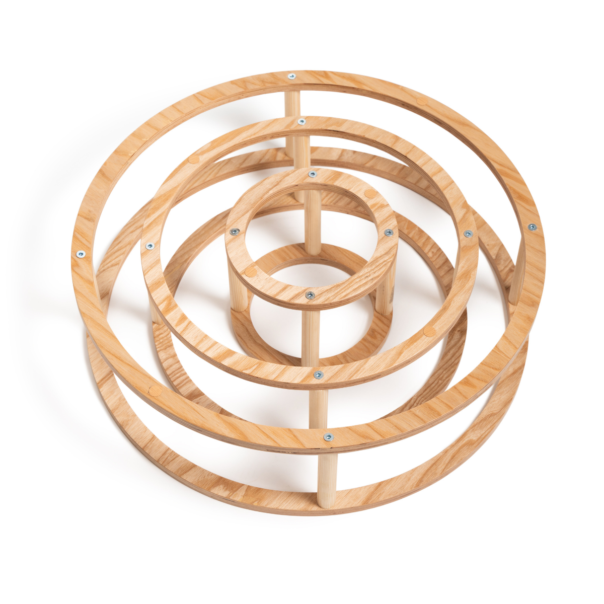 Montessori wooden rings set for children