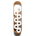 Wooden toilet paper stacker for bathroom rotatable design