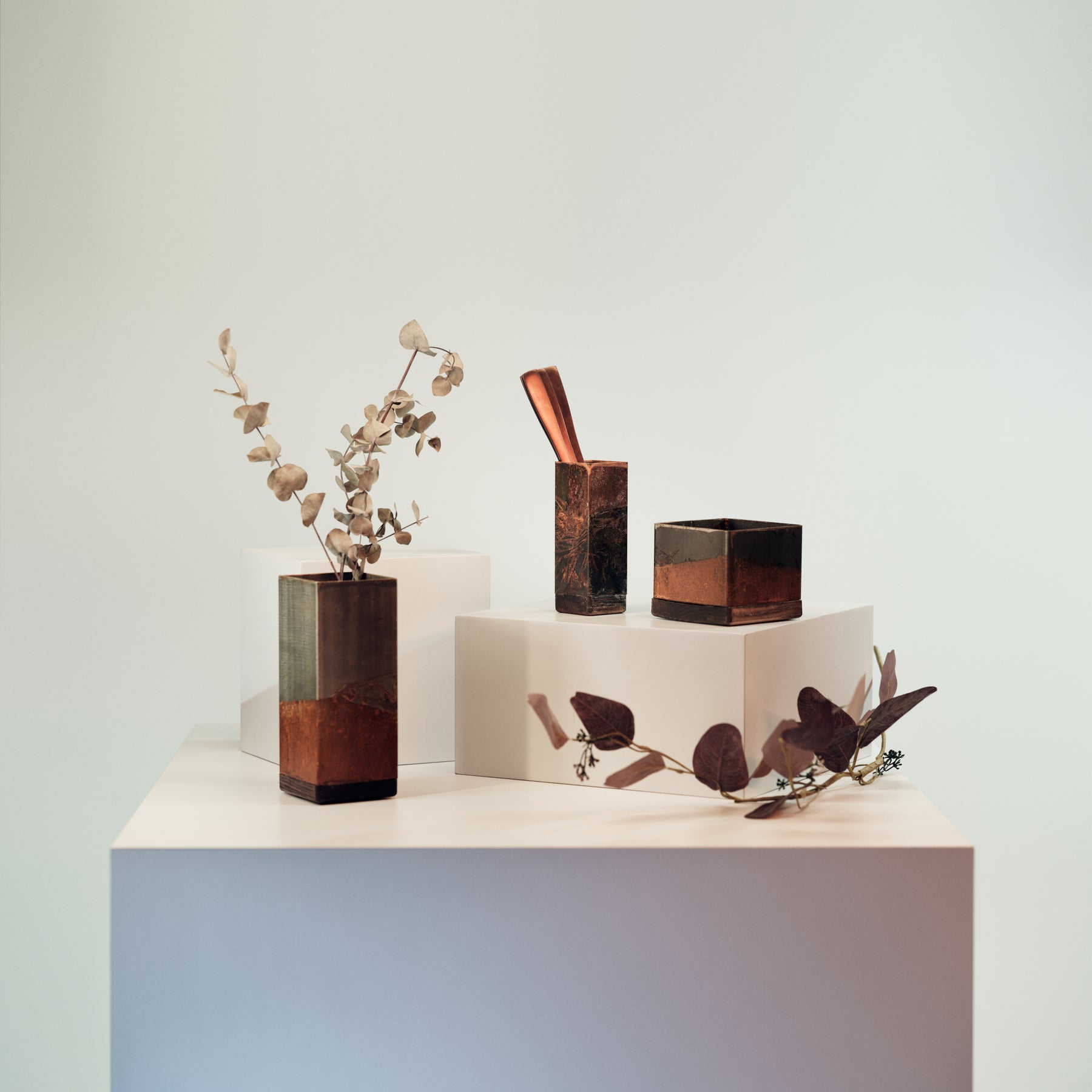 metal utensil holders for kitchen rusted design