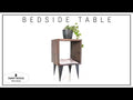 Wooden nightstand bedside table for bedroom