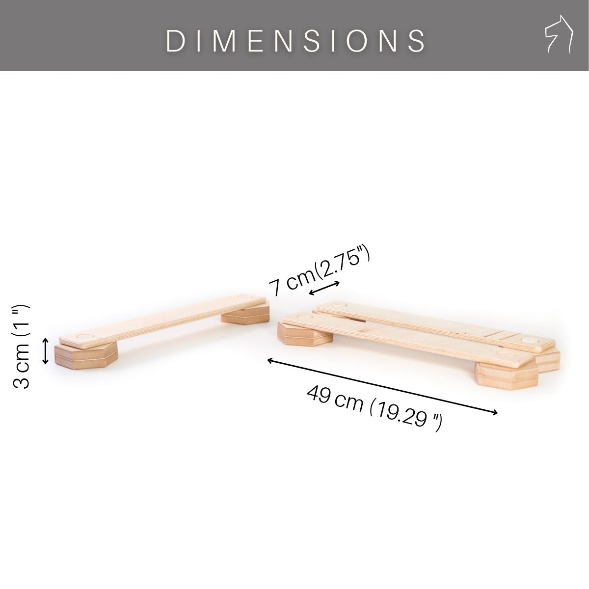 Wooden hexagon shape balance beam - EWART WOODS