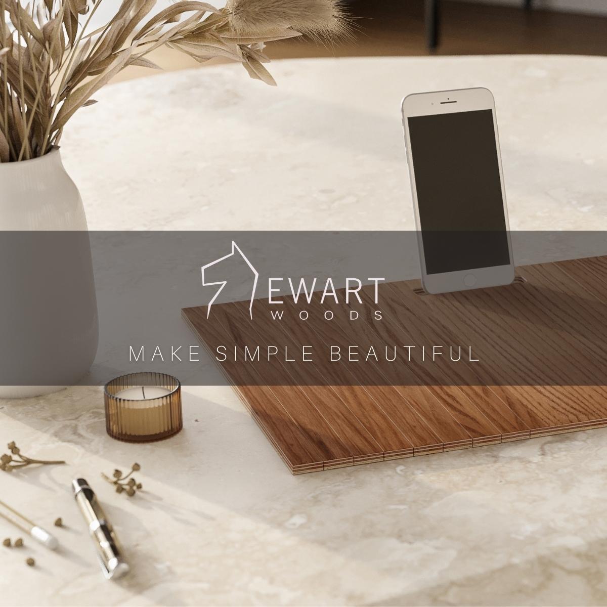 Sofa arm tray (natural) - EWART WOODS