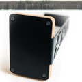 Close-up of the headphone stand&
