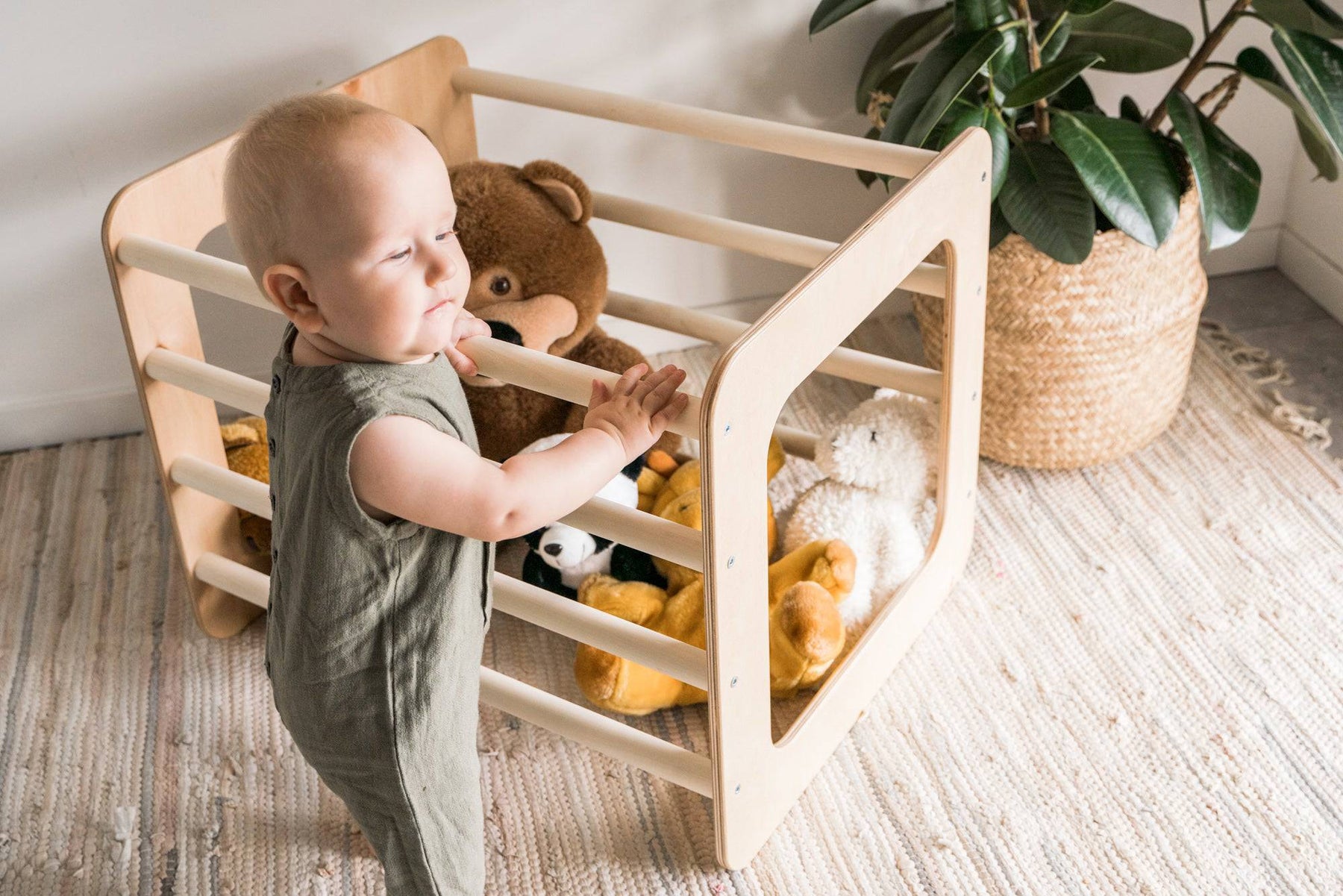 Toddler climbing bars frame  (Square gym) - EWART WOODS
