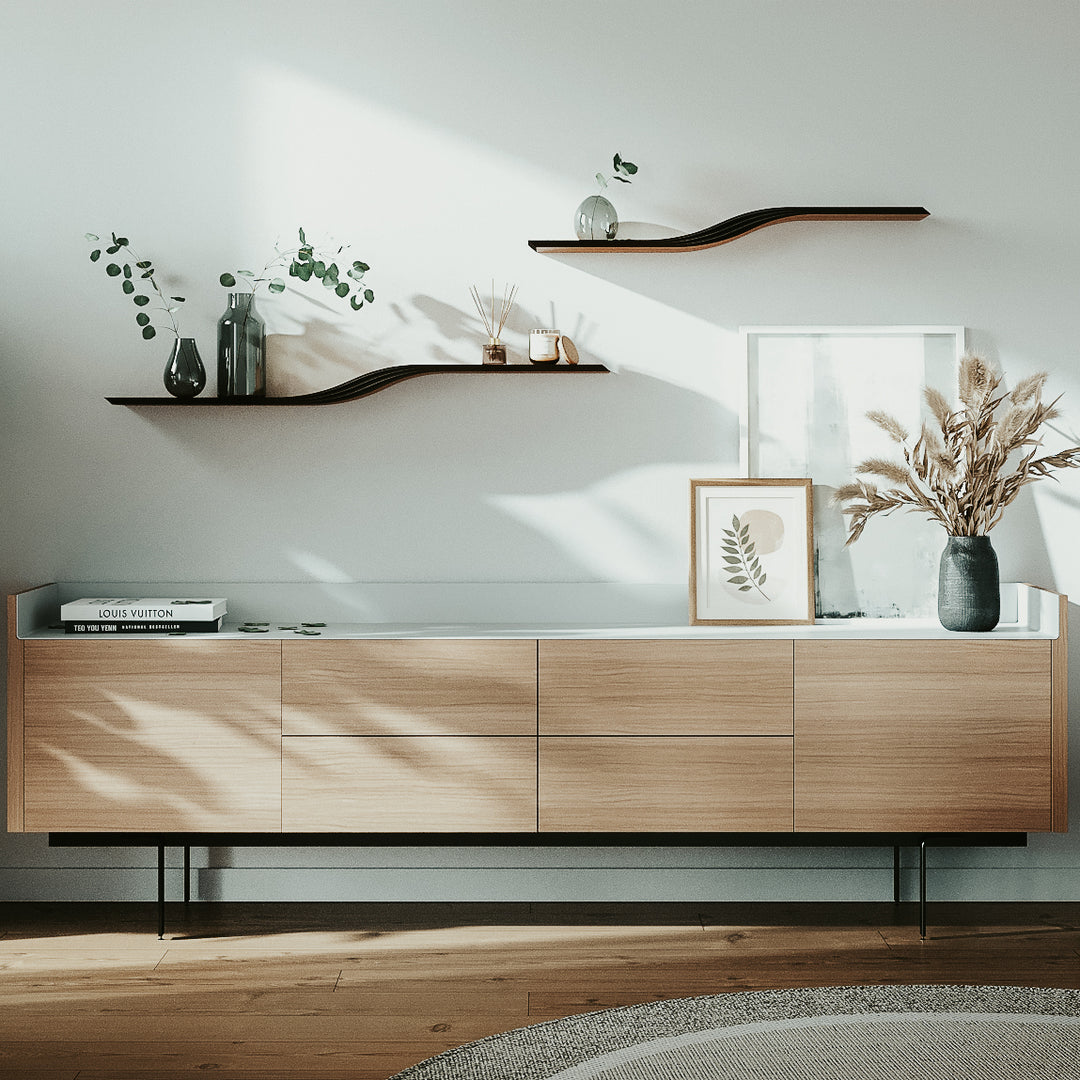 living room interior shelves 
