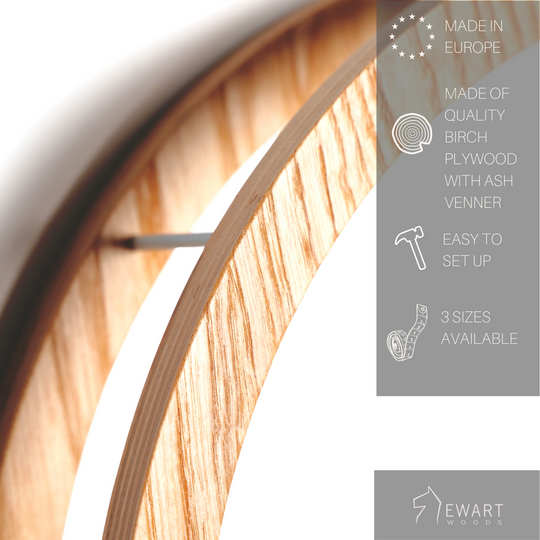 Wooden circle toilet paper holder with manufacturer specifics