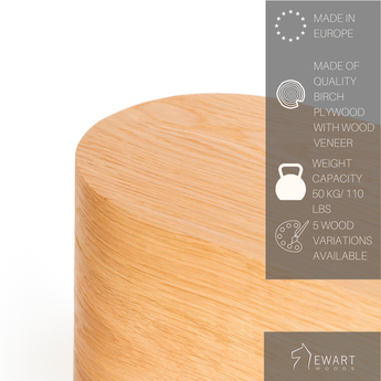 Speaker stand cabinet curved edge design