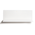 Simple perforated metal wall shelf with a sleek rectangular design, perfect for contemporary storage and decor.