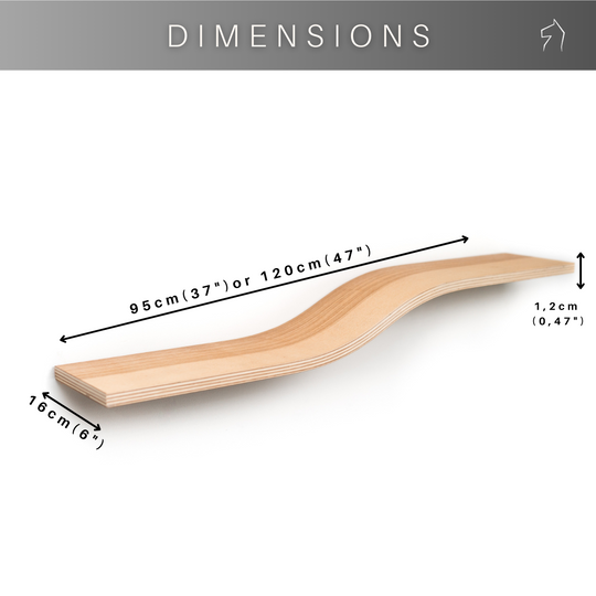 Dimensions for simple wooden floating shelf 