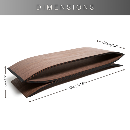 Dimensions for wooden monitor stand for desk