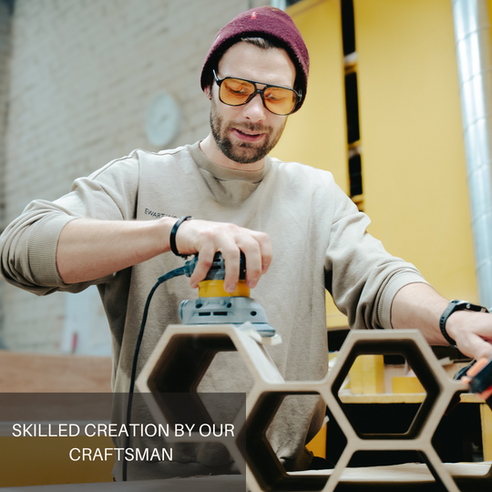 Estante de papel higiénico de madera HONEYCOMB