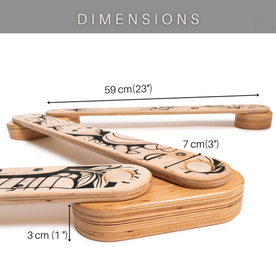 Dimensions for wooden balance beams for children