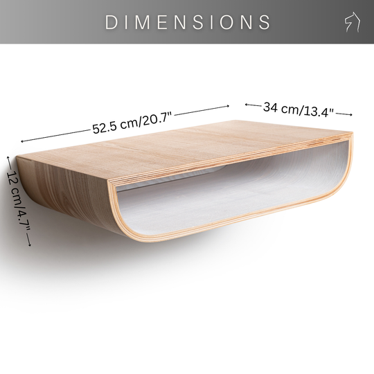 Floating nightstand dimensions