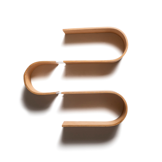 Unique geometric floating wall mounted shelf wooden