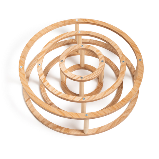 Montessori wooden rings set for children