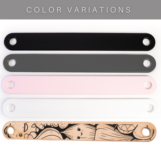 Color variations for wooden balance beams 