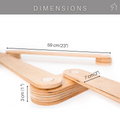 Dimensions for wooden balance beams