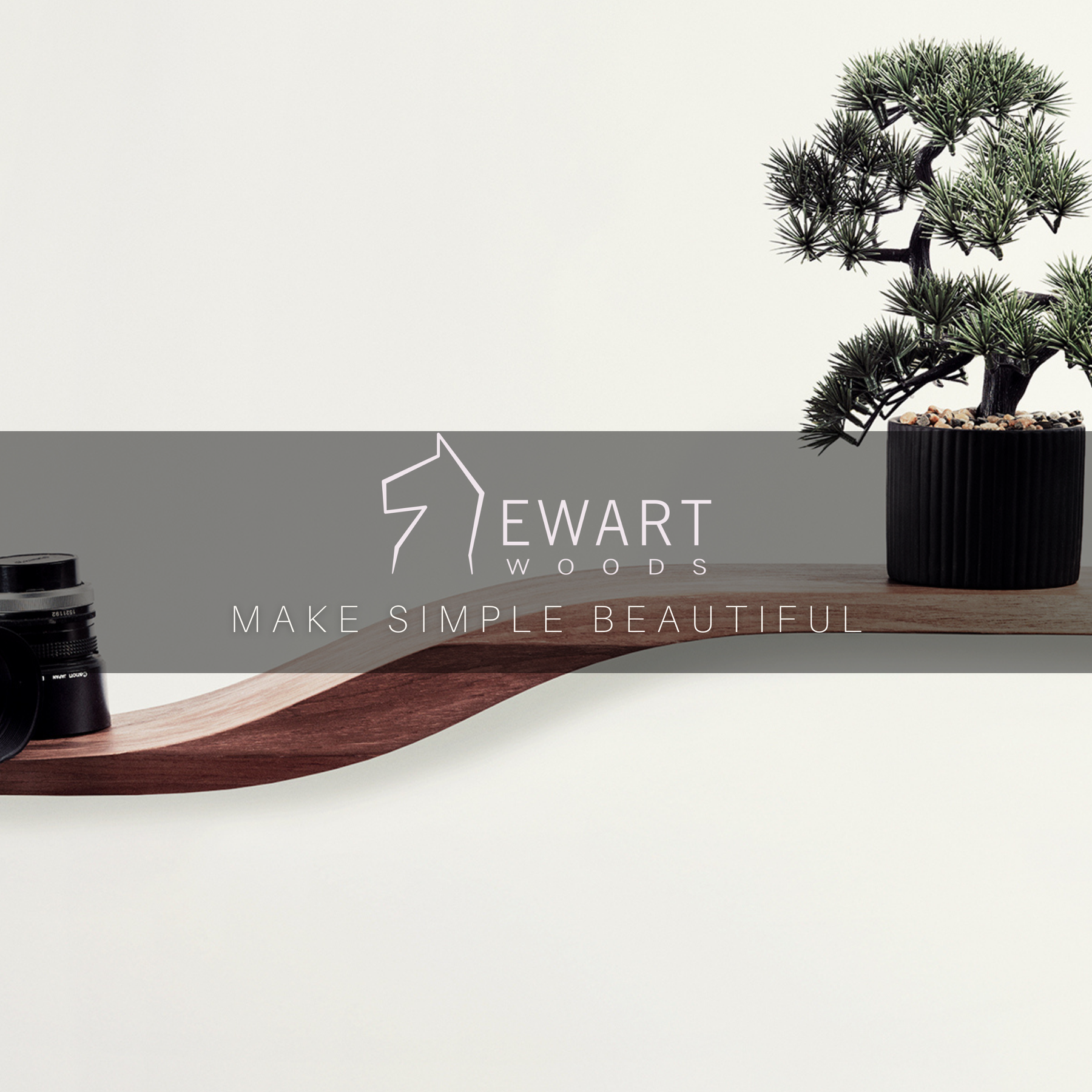 Sculptural Wave Shelf