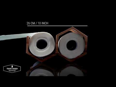 Soporte de papel higiénico MINI en forma de panal