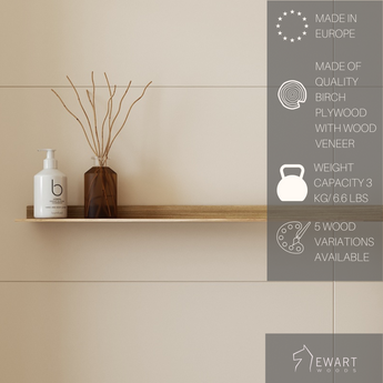 Towel rack for small bathroom spaces with hidden mounting system