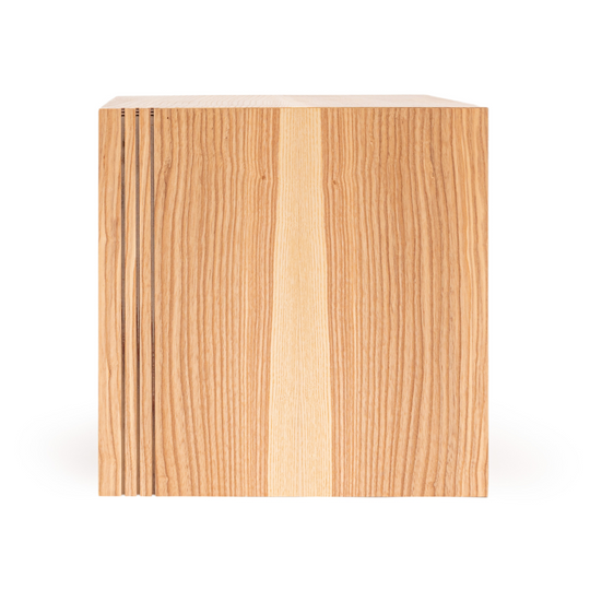 Cube plant stand wood pattern and design