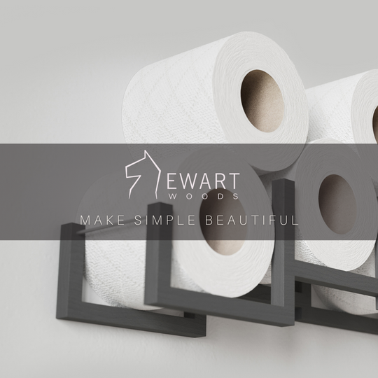 Toilet paper holder wall mounted Bricks - EWART WOODS