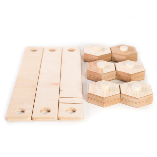 Wooden hexagon shape balance beam - EWART WOODS