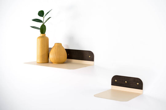 Wall hanging shelf with rounded edges - EWART WOODS