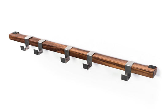 Wall hanger with 5 metal hooks - EWART WOODS