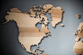 Wall Map of the World - EWART WOODS