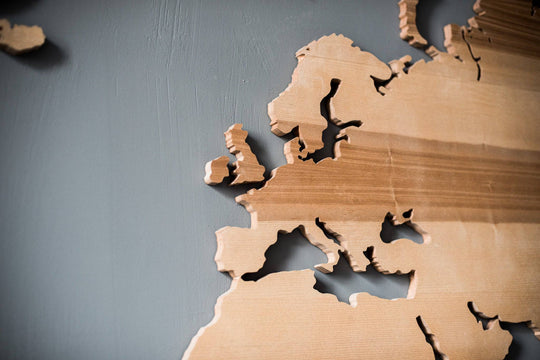 Wall Map of the World - EWART WOODS