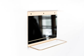 Towel rack with shelf bath holder - EWART WOODS