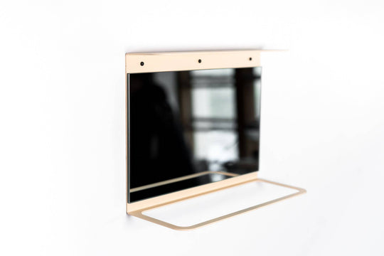 Towel rack with shelf bath holder - EWART WOODS