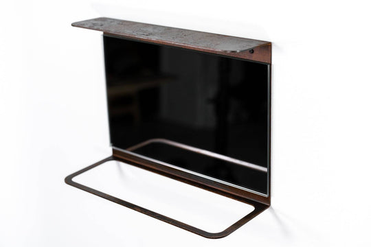 Towel rack with shelf bath holder - EWART WOODS